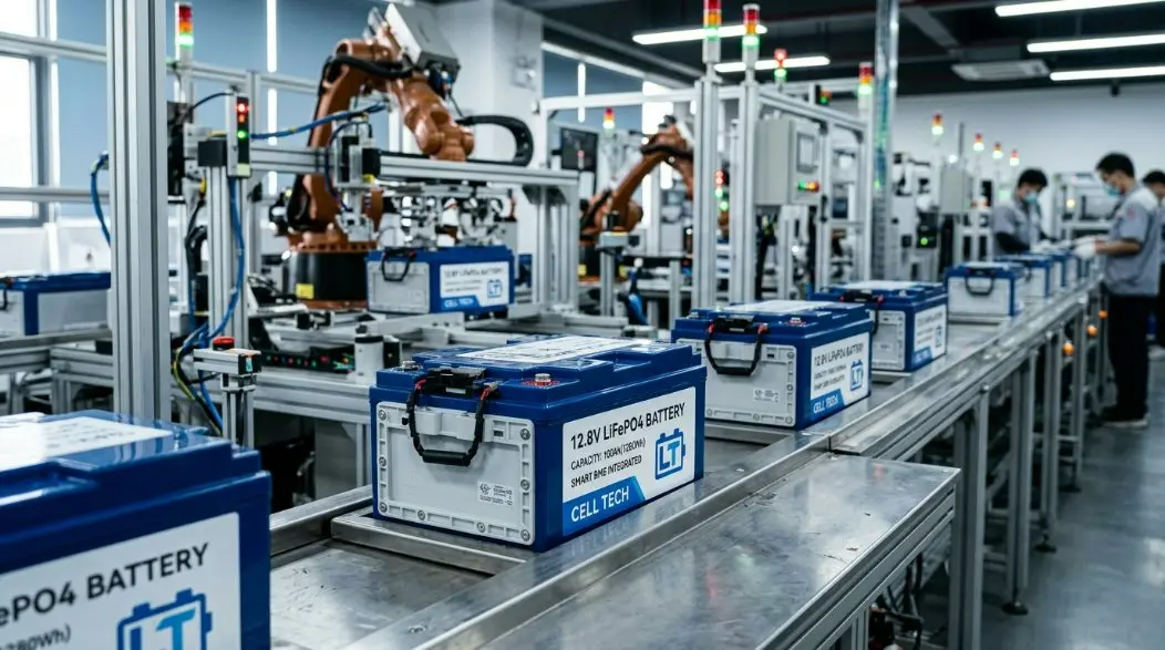 Wiodąca fabryka akumulatorów LiFePO4 12,8 V w Chinach: rozwój inteligentnego oświetlenia miejskiego i zgodność z unijnym paszportem baterii na rok 2026